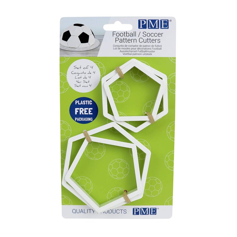 PME Football/Soccer Pattern Cutters, Standard, White - Image 1